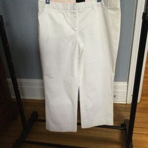 NWT..The Limited Drew Fit…White Lowest Rise Chino Pants